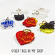 Sun & Cloud - Gold Mirror Acrylic Tag