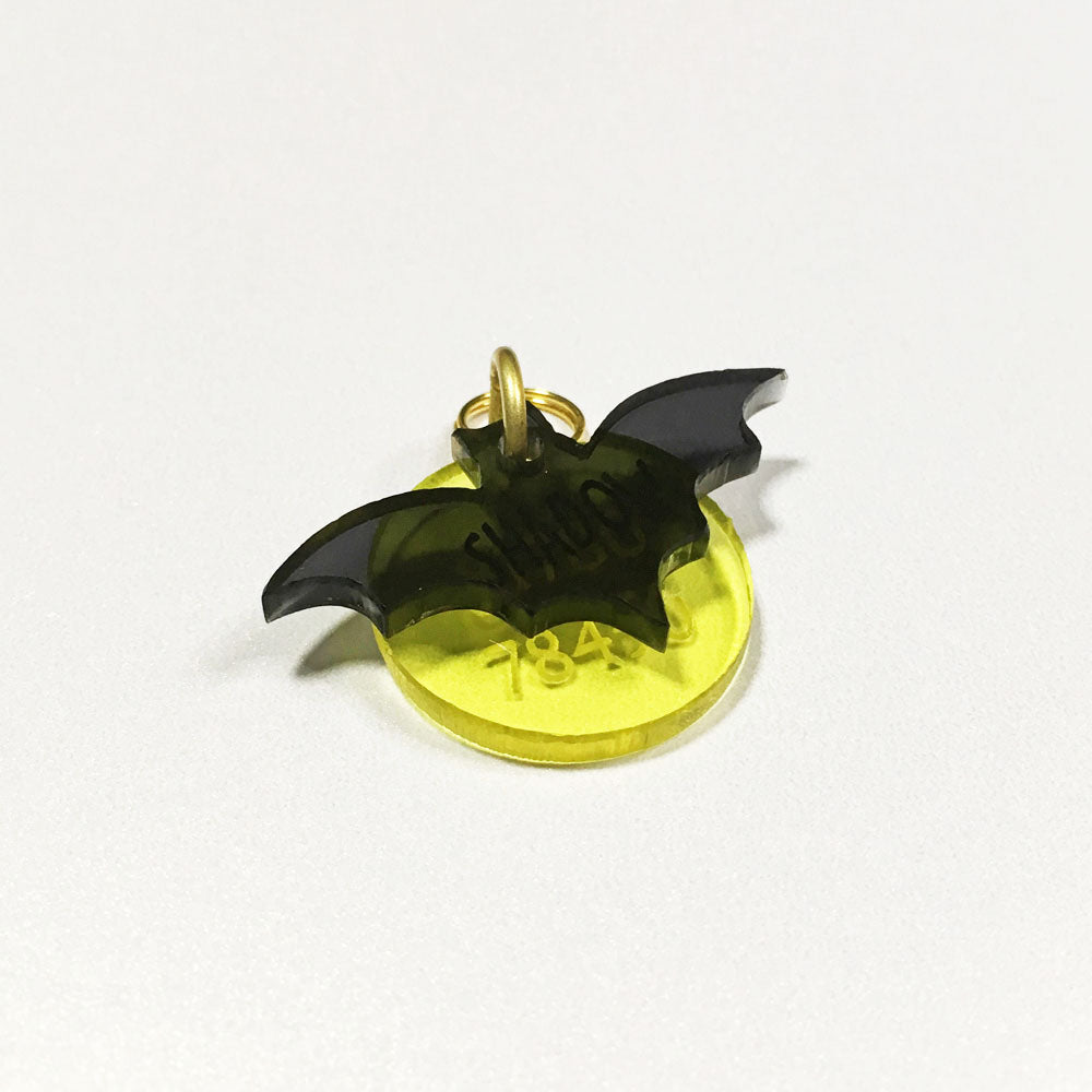 Bat & Moon - Acrylic Tag