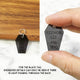 Tinted Black Acrylic Coffin Shape Pet Tag - Avaloncraftsg