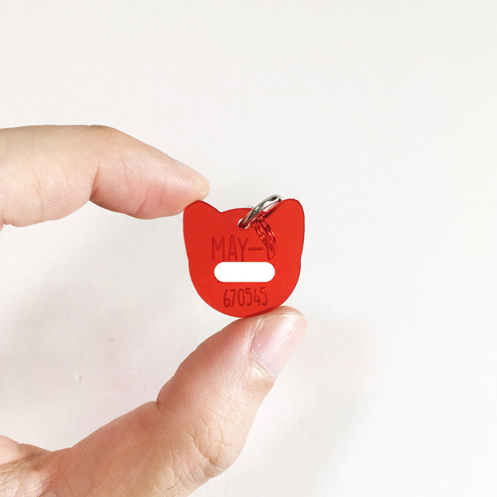 Cat's Head - Acrylic Tag