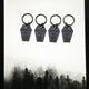 Tinted Black Acrylic Coffin Shape Pet Tag - Avaloncraftsg