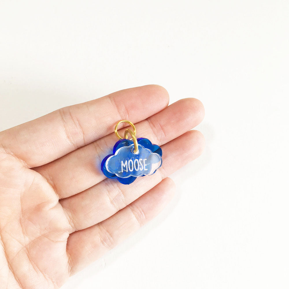Double Cloud 3cm - Acrylic Tag