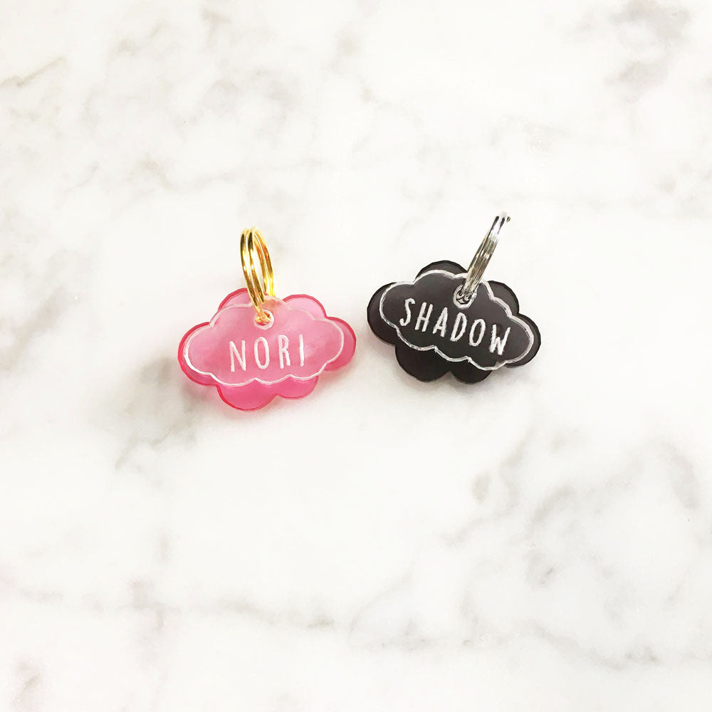 Double Cloud 3cm - Acrylic Tag