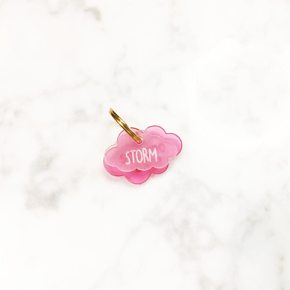Double Cloud 3cm - Acrylic Tag