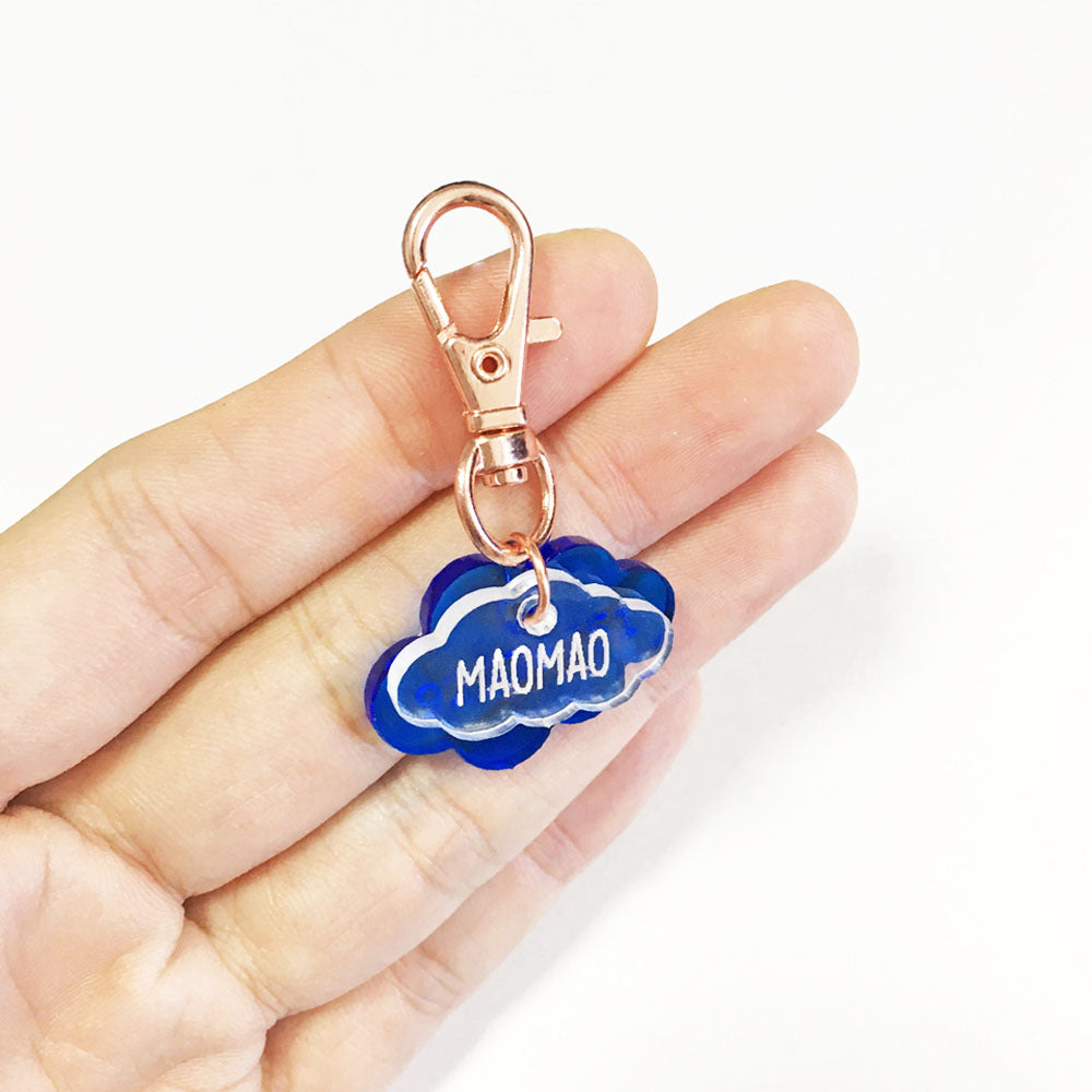 Double Cloud 3cm - Acrylic Tag