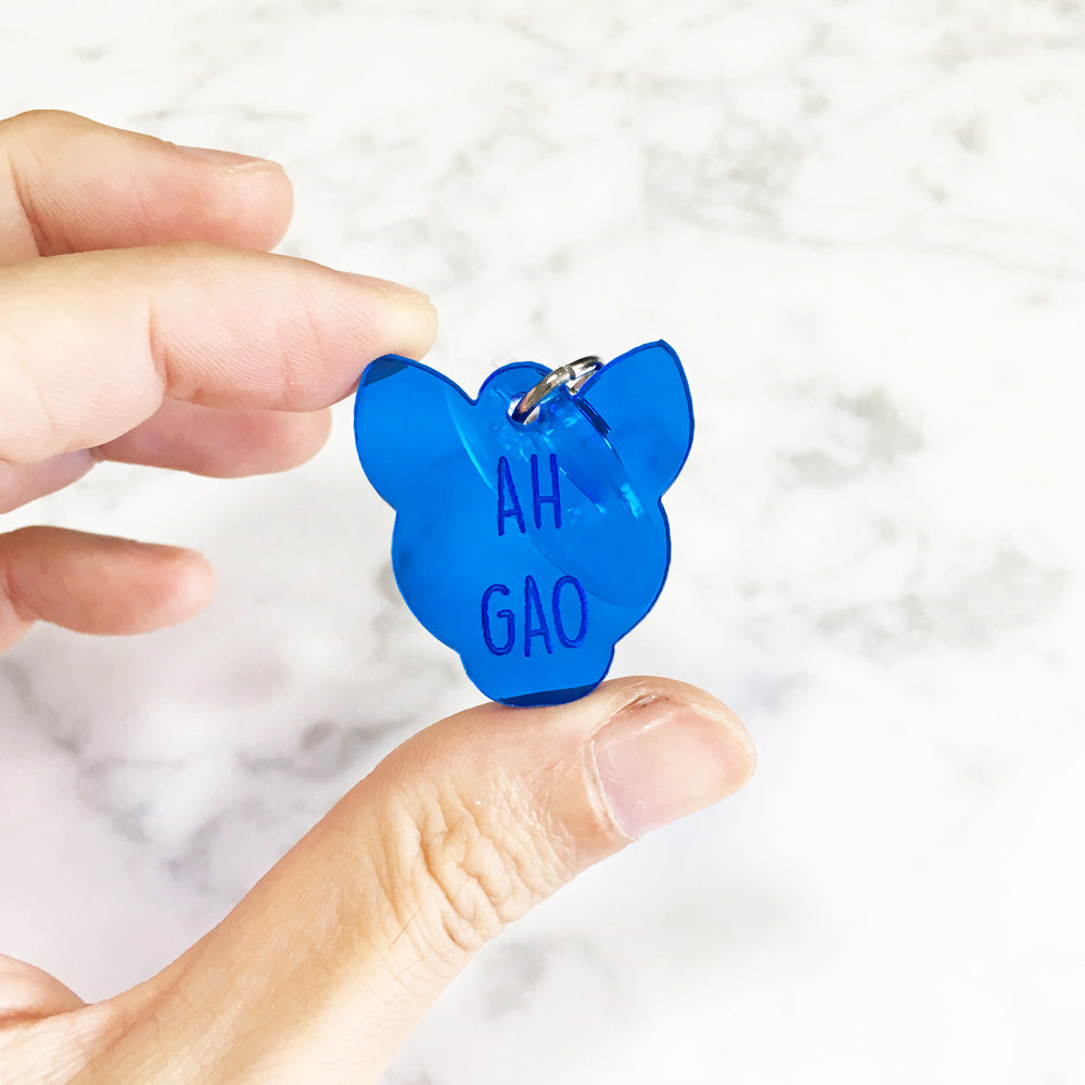 Dog's Head - Acrylic Tag