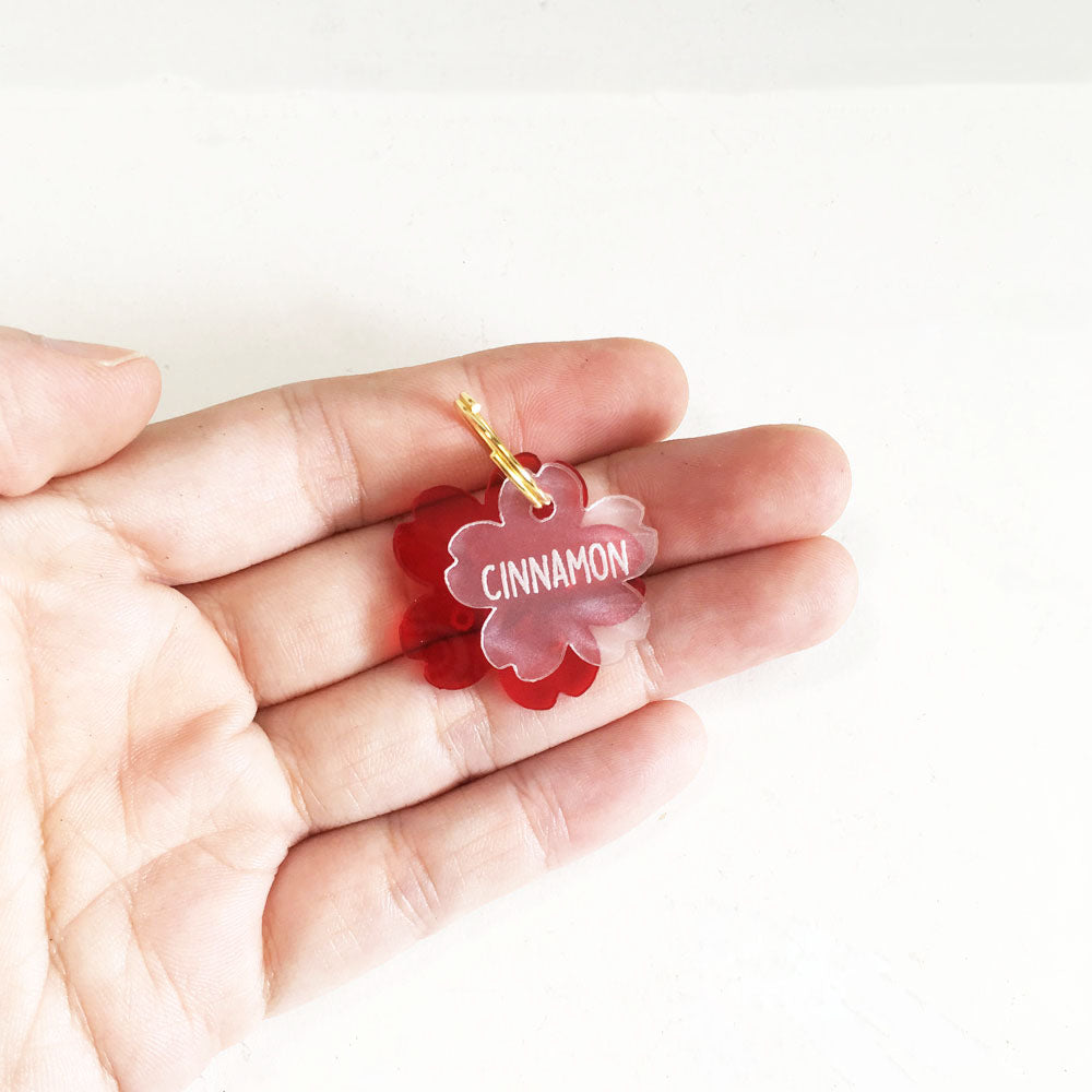 Double Cherry Blossom - Acrylic Tag