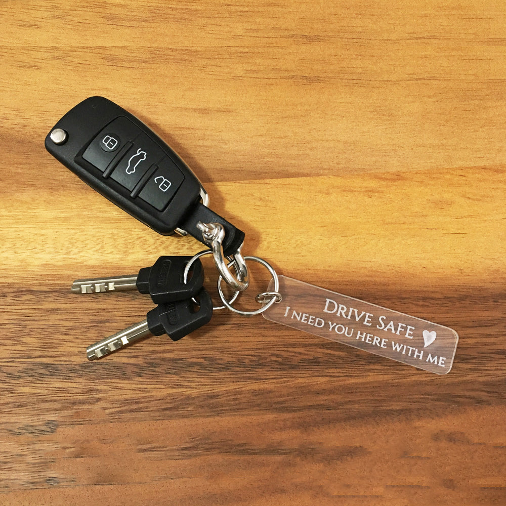 Frosted Acrylic Drive Safe Keychain - Avaloncraftsg