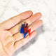 Lightning Red & Blue - Acrylic Tag