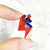 Lightning Red & Blue - Acrylic Tag
