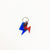Lightning Red & Blue - Acrylic Tag