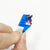Lightning Red & Blue - Acrylic Tag
