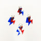 Lightning Red & Blue - Acrylic Tag