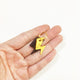 Lightning Gold & Black - Acrylic Tag
