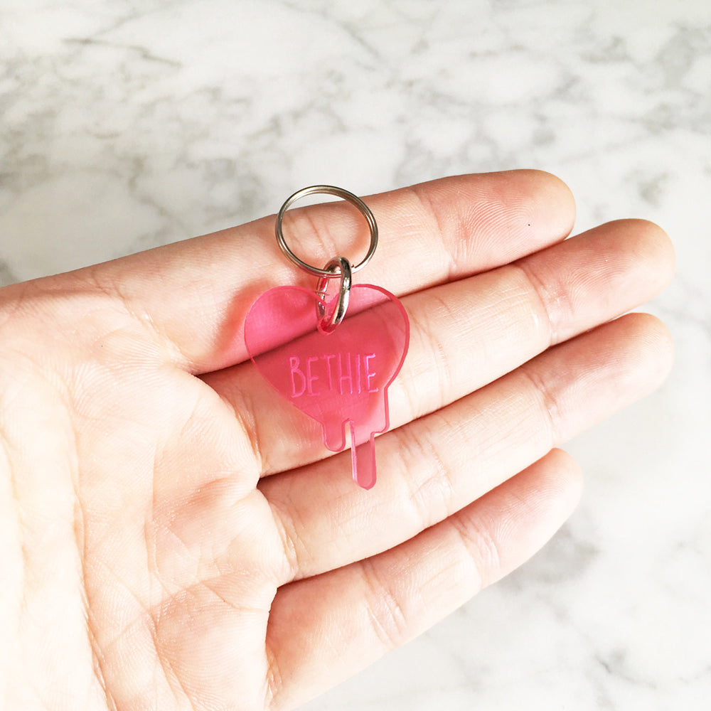 Melting Heart - Acrylic Tag