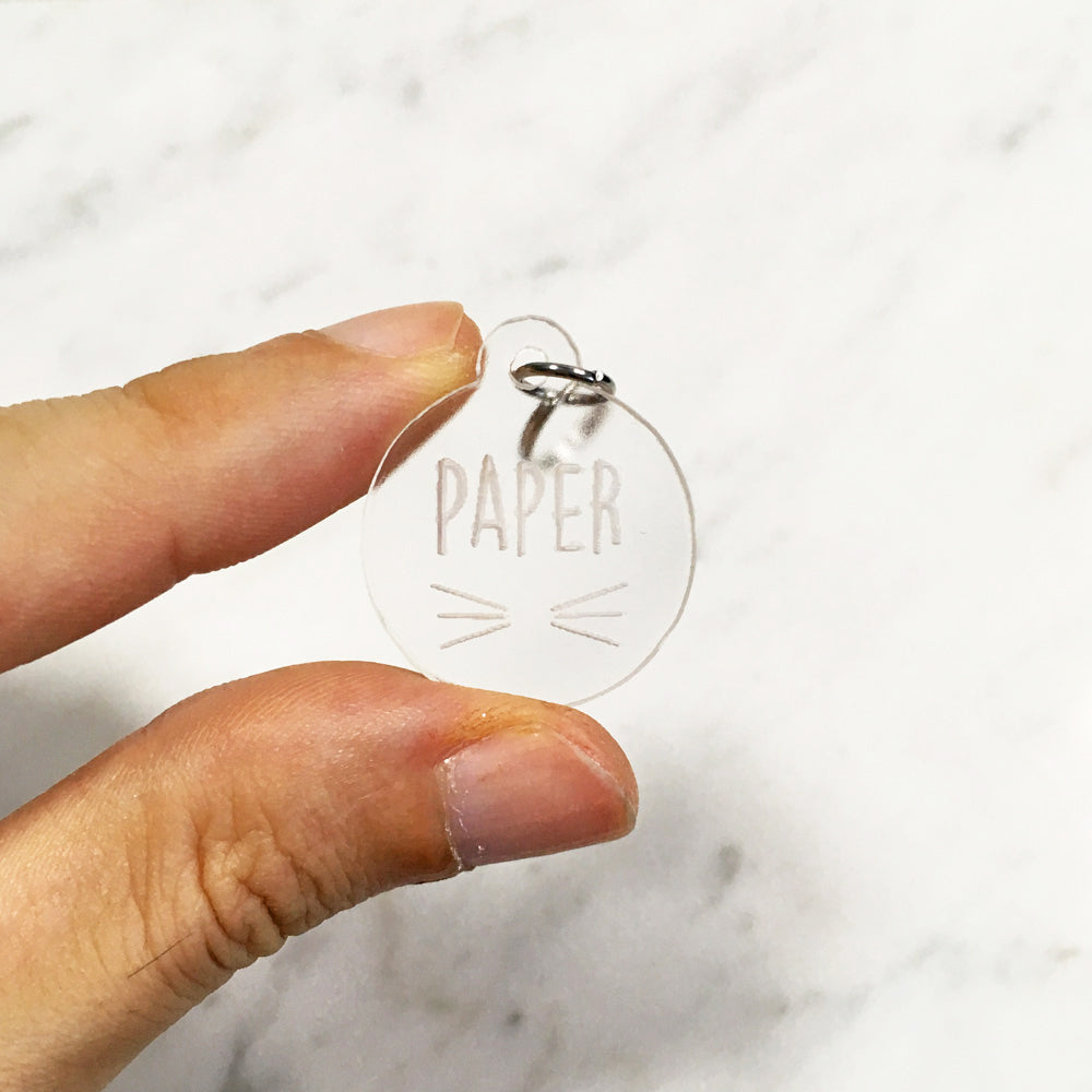 Whiskers - Acrylic Tag