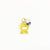 Rosette Mini (PAW) - Gold Mirror Acrylic Tag