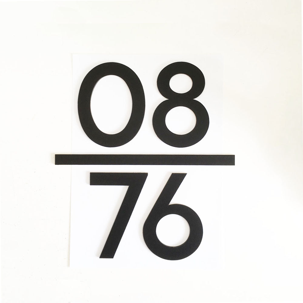 25cm - SP - Unit Number (Matte Black)