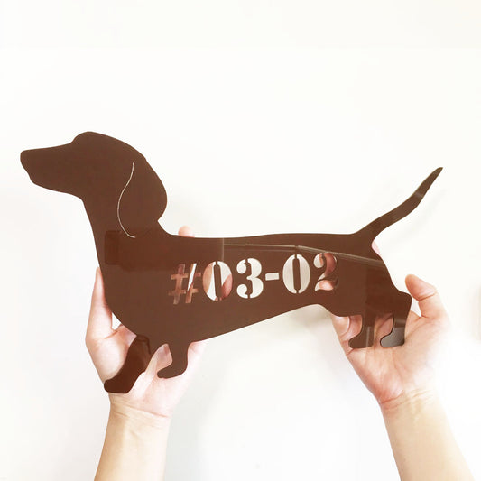 Dachshund - Dog Shape Unit Number