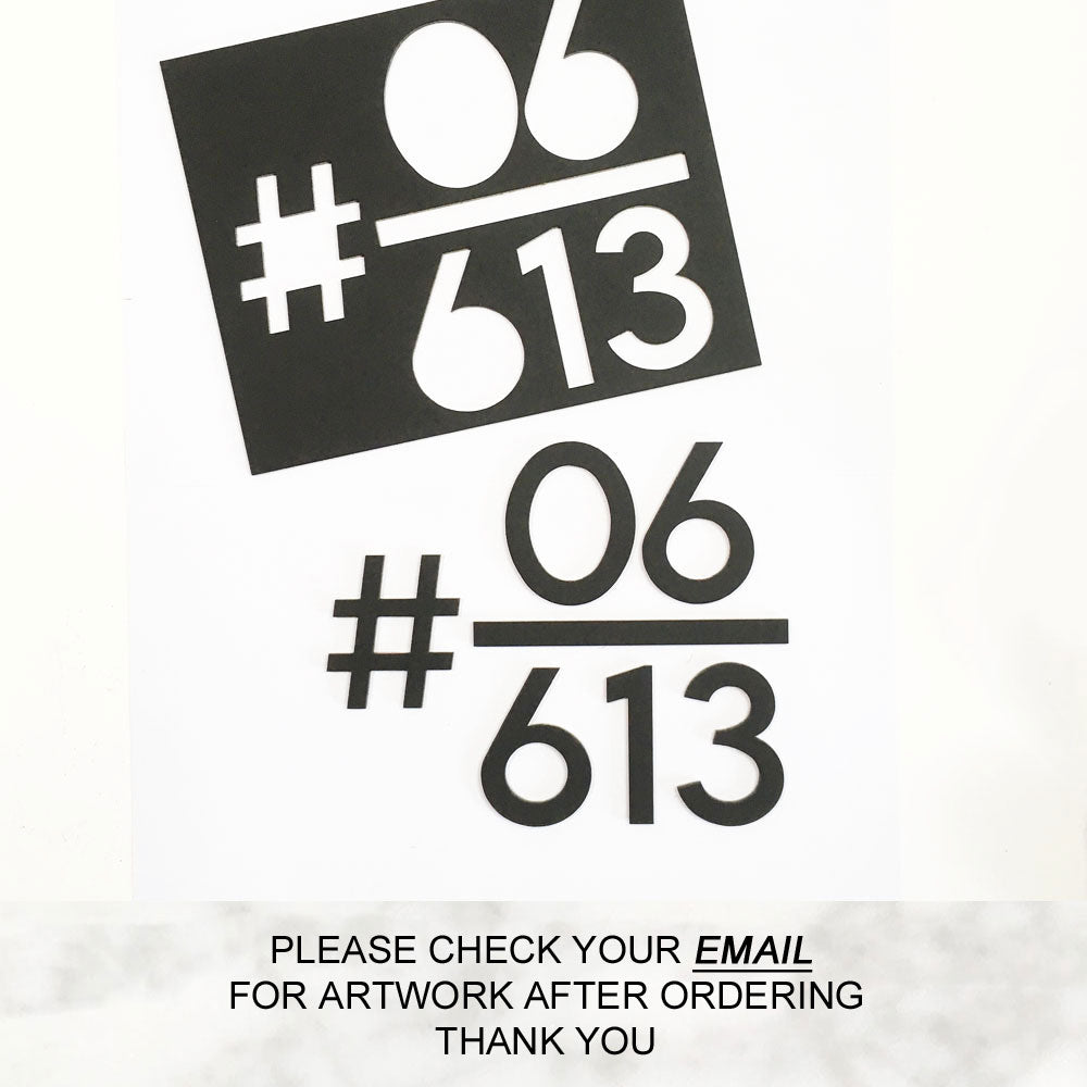 HT2 - Unit Number (Matte Black)