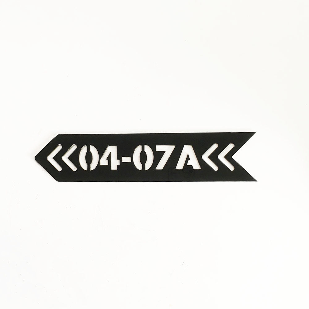 Directional / Arrow - Unit Number