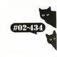 2 Cats Speech Bubble - Unit Number