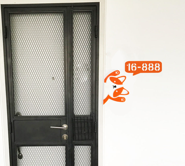 Corgi Speech Bubble (Big) - Unit Number
