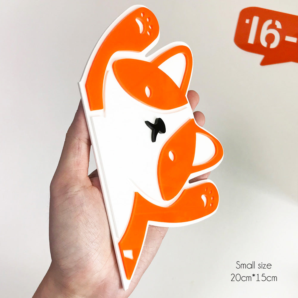 Corgi Speech Bubble (Small) - Unit Number