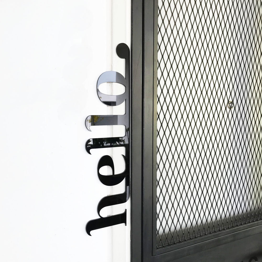 Hello Acrylic Sign