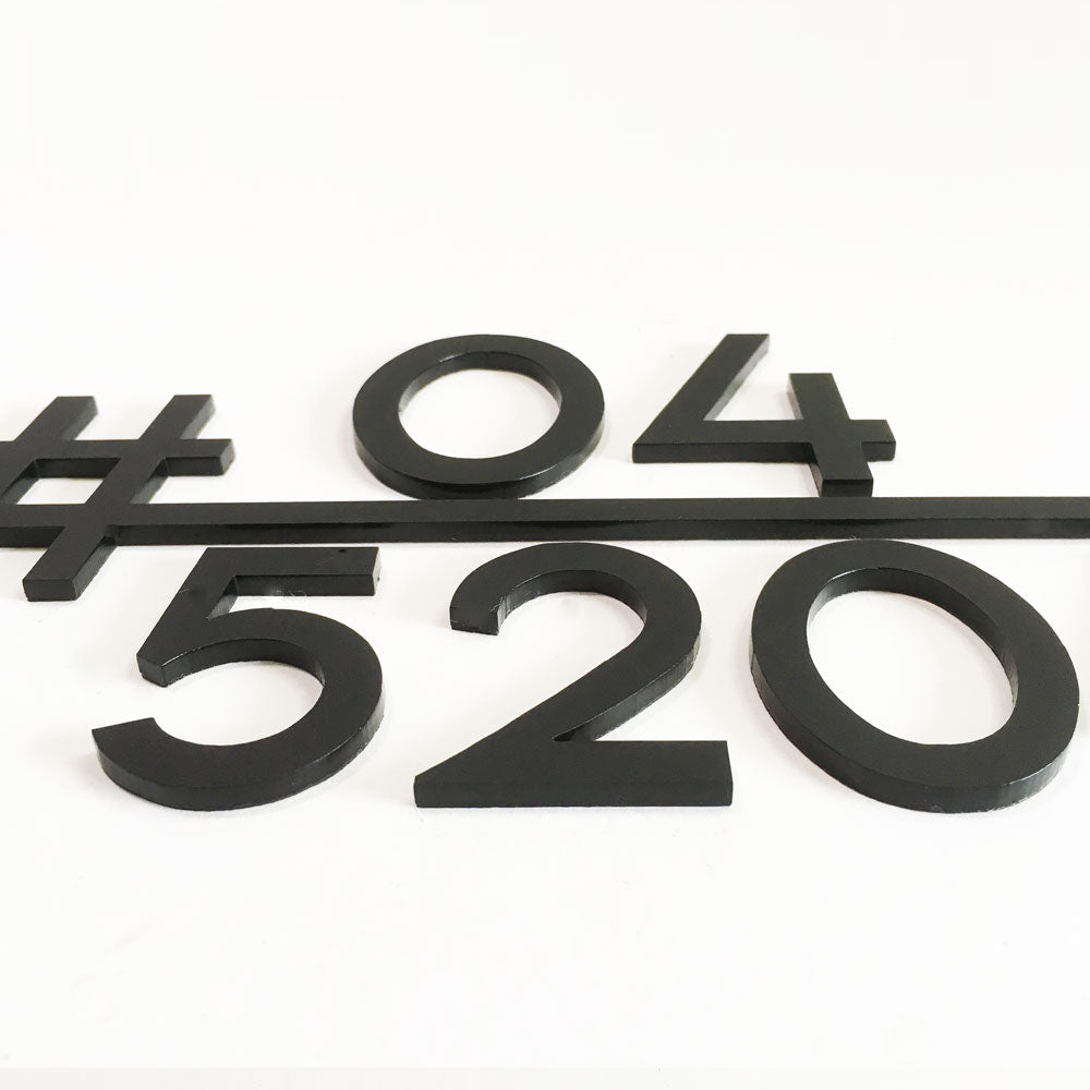HT1 - Unit Number (Matte Black)