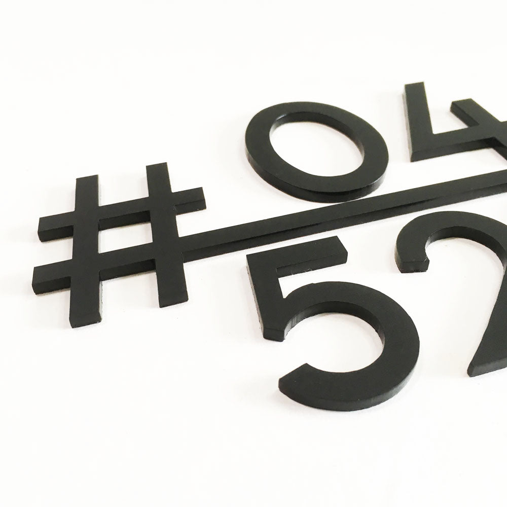 HT1 - Unit Number (Matte Black)