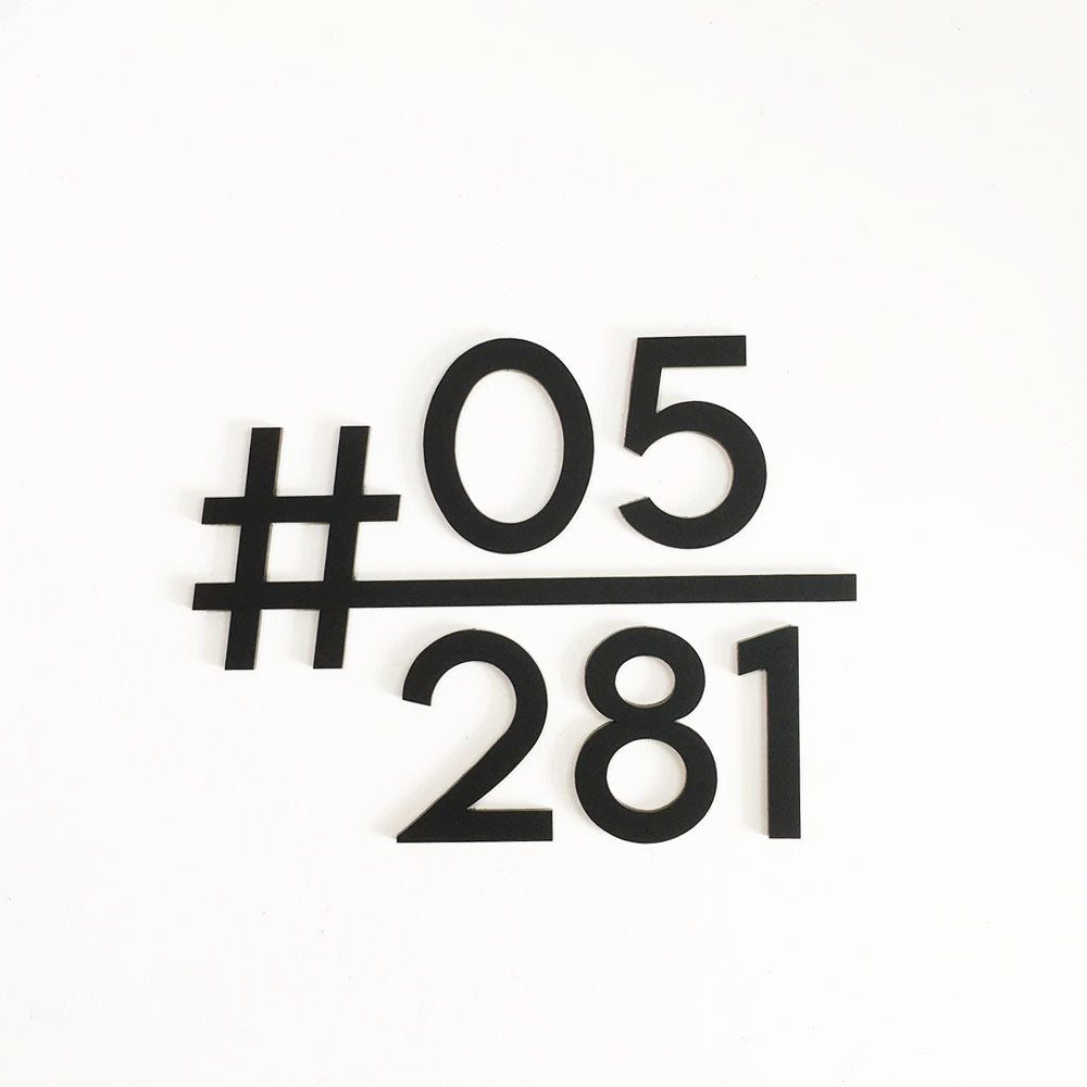 HT1 - Unit Number (Matte Black)