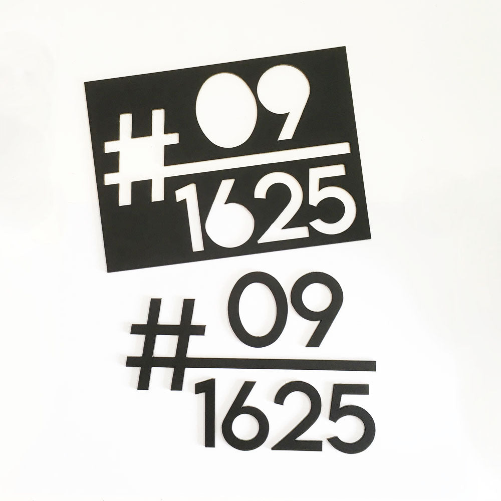 HT1 - Unit Number (Matte Black)