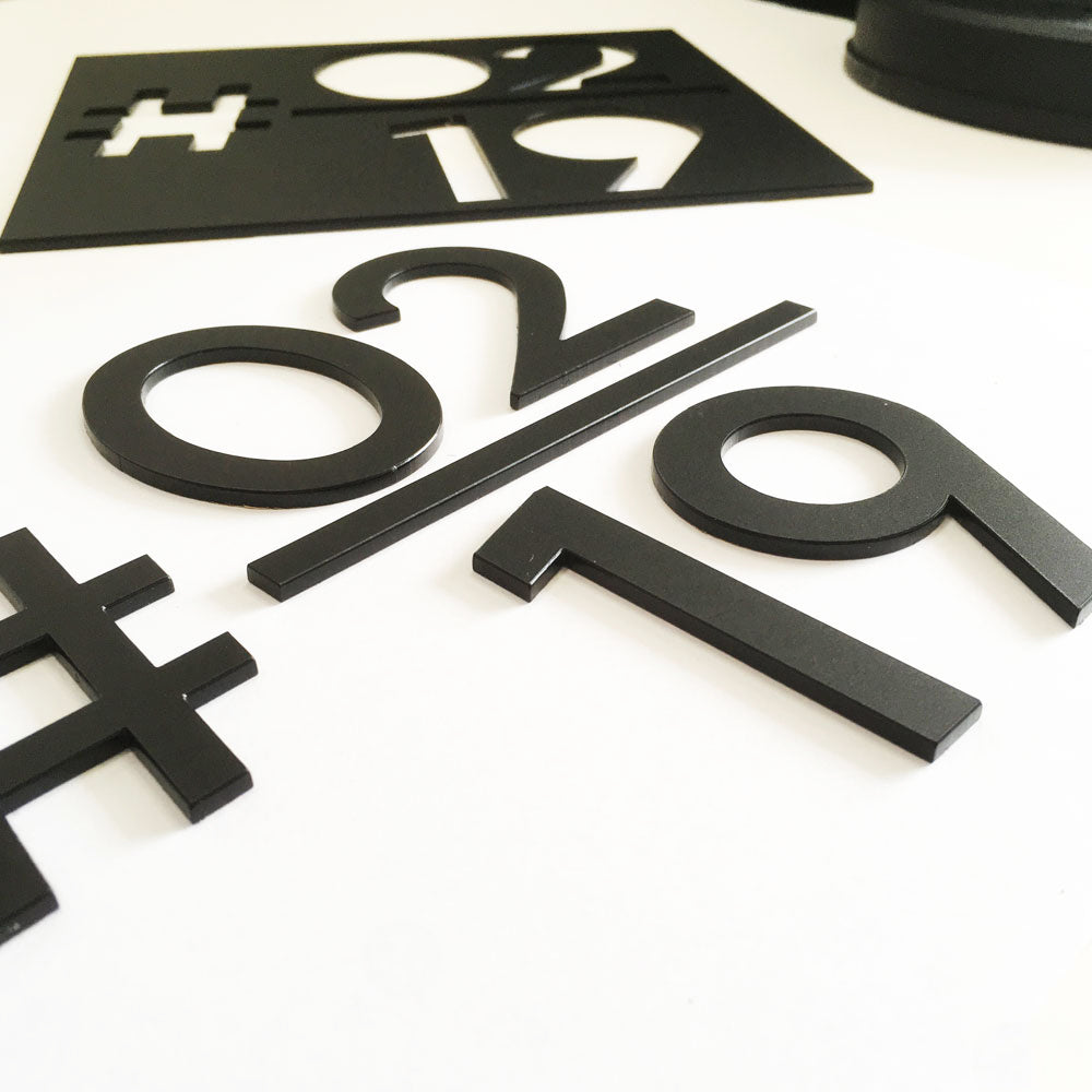 HT2 - Unit Number (Matte Black)