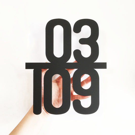 MN - JB - Unit Number (Matte Black)