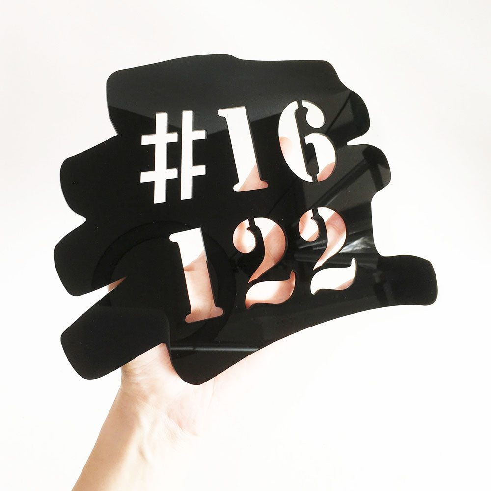 25cm - Marker - Unit Number