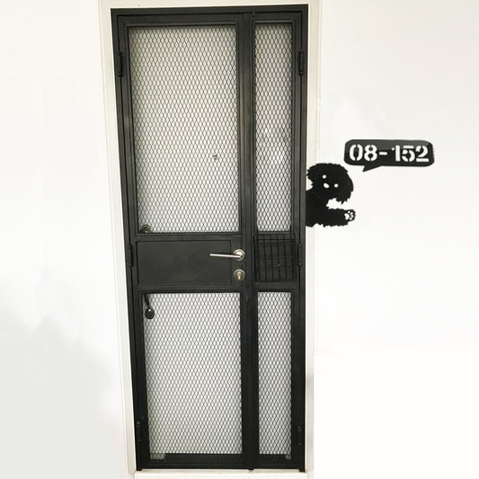 29cm - Poodle Speech Bubble (Big) - Unit Number