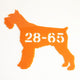 Schnauzer - Dog Shape Unit Number 29cm