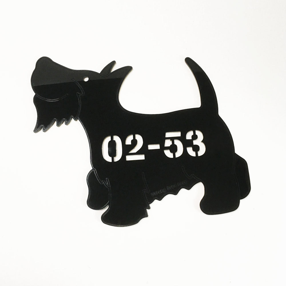 Scottish Terrier - Dog Shape Unit Number 29cm