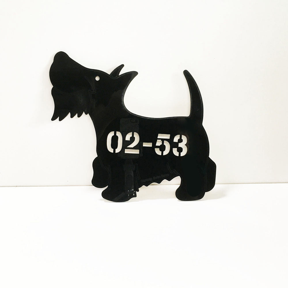 Scottish Terrier - Dog Shape Unit Number 29cm