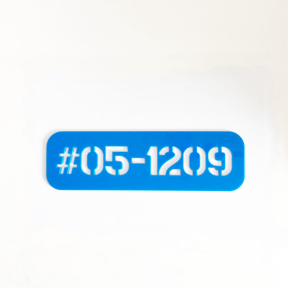 25cm Stencil - SG - Unit Number
