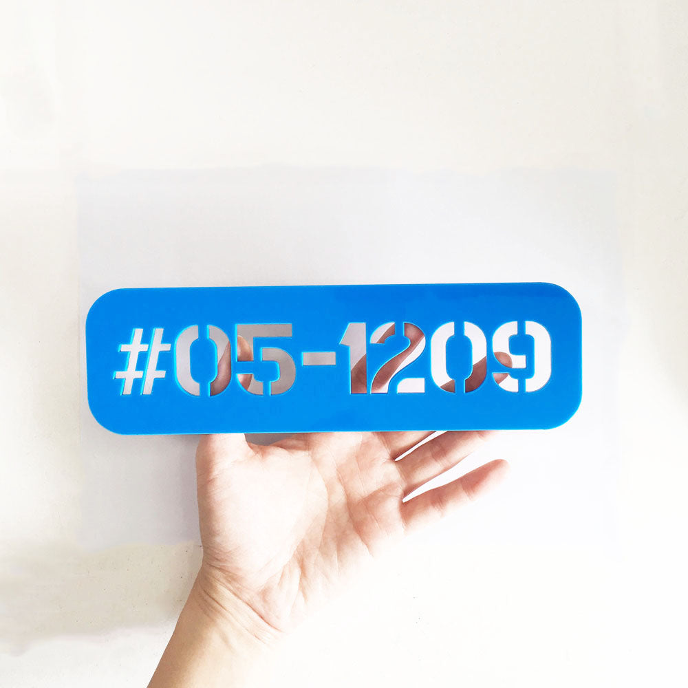 25cm Stencil - SG - Unit Number