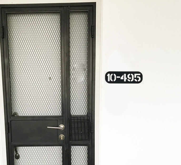 25cm Stencil - SG - Unit Number