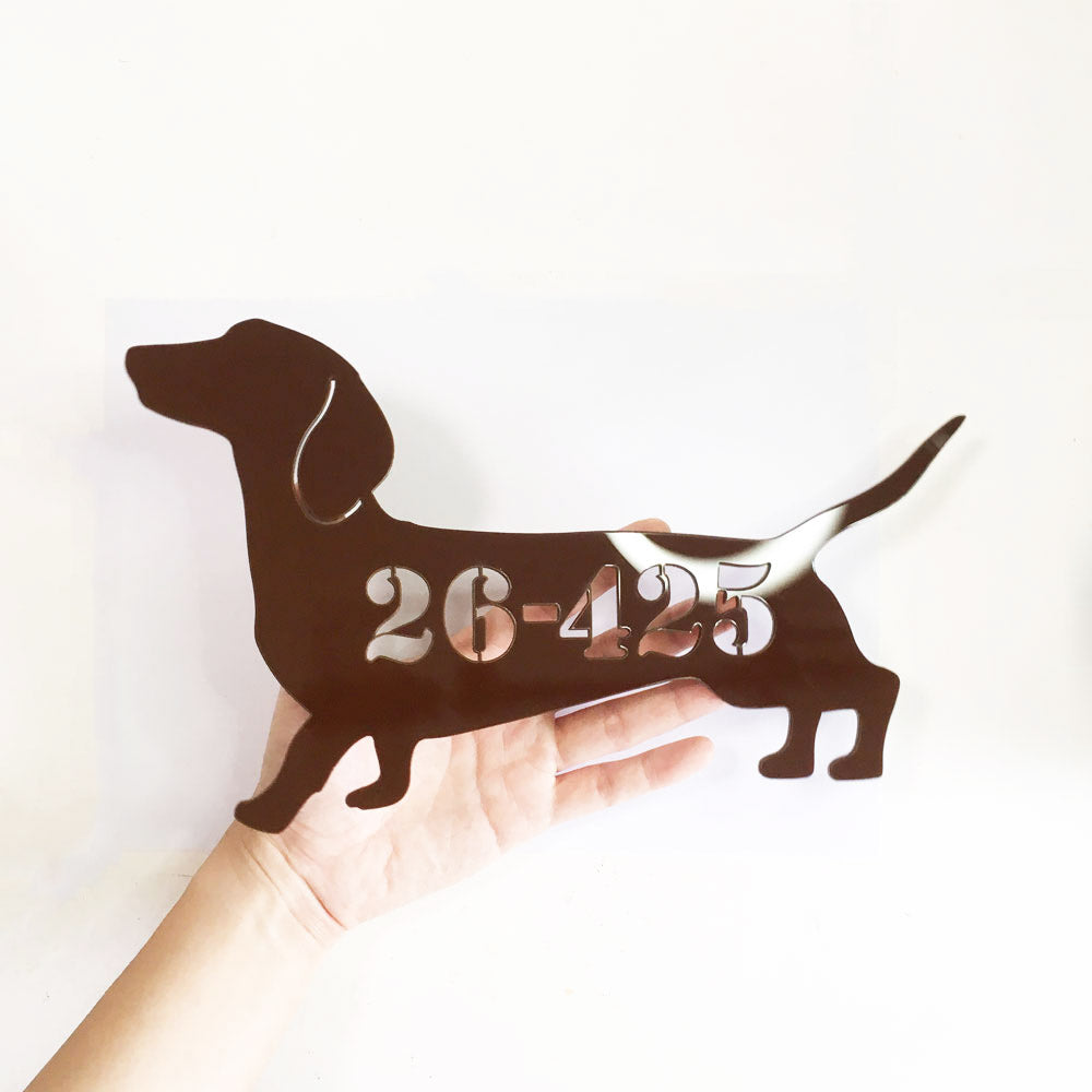 Dachshund - Dog Shape Unit Number