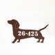 Dachshund - Dog Shape Unit Number