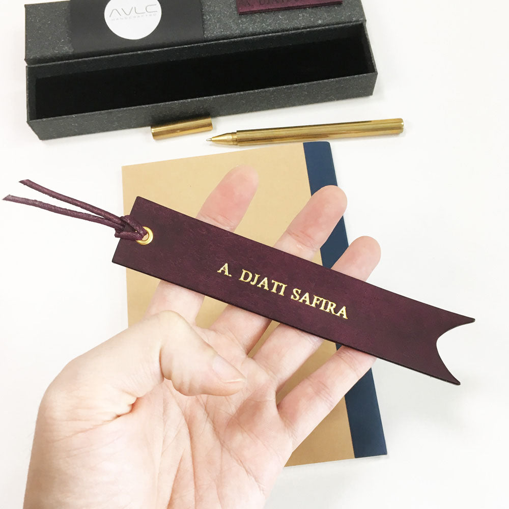 Purple (Pueblo) - Leather Bookmark