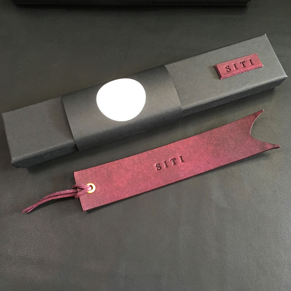 Purple (Pueblo) - Leather Bookmark