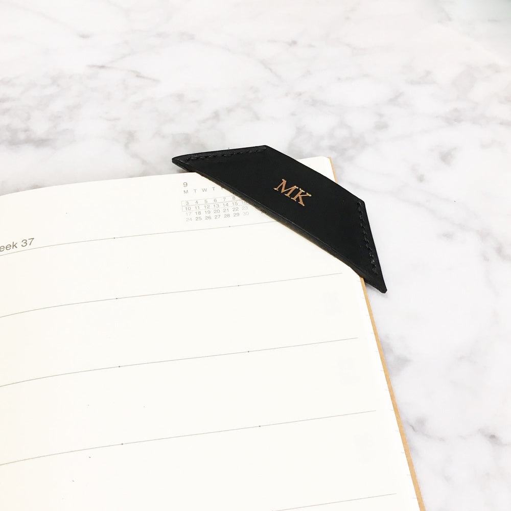 Leather Corner Bookmark