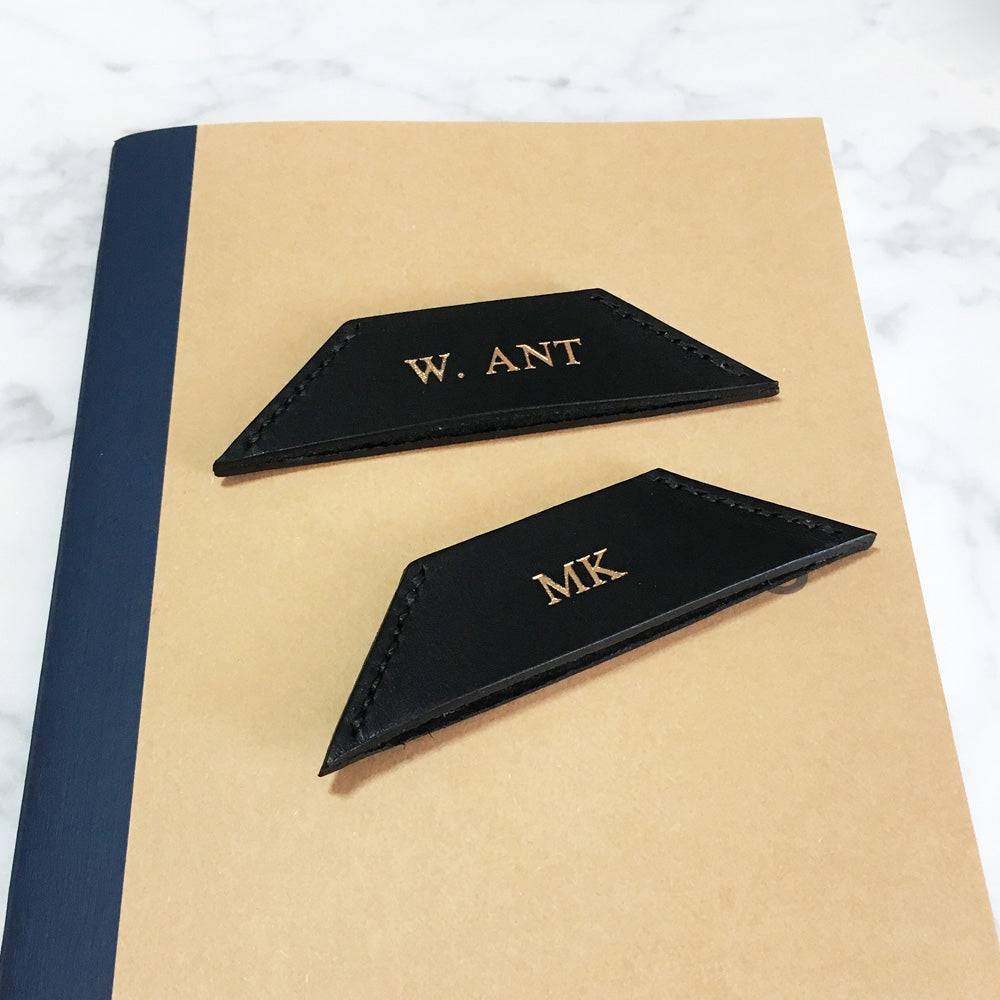 Leather Corner Bookmark