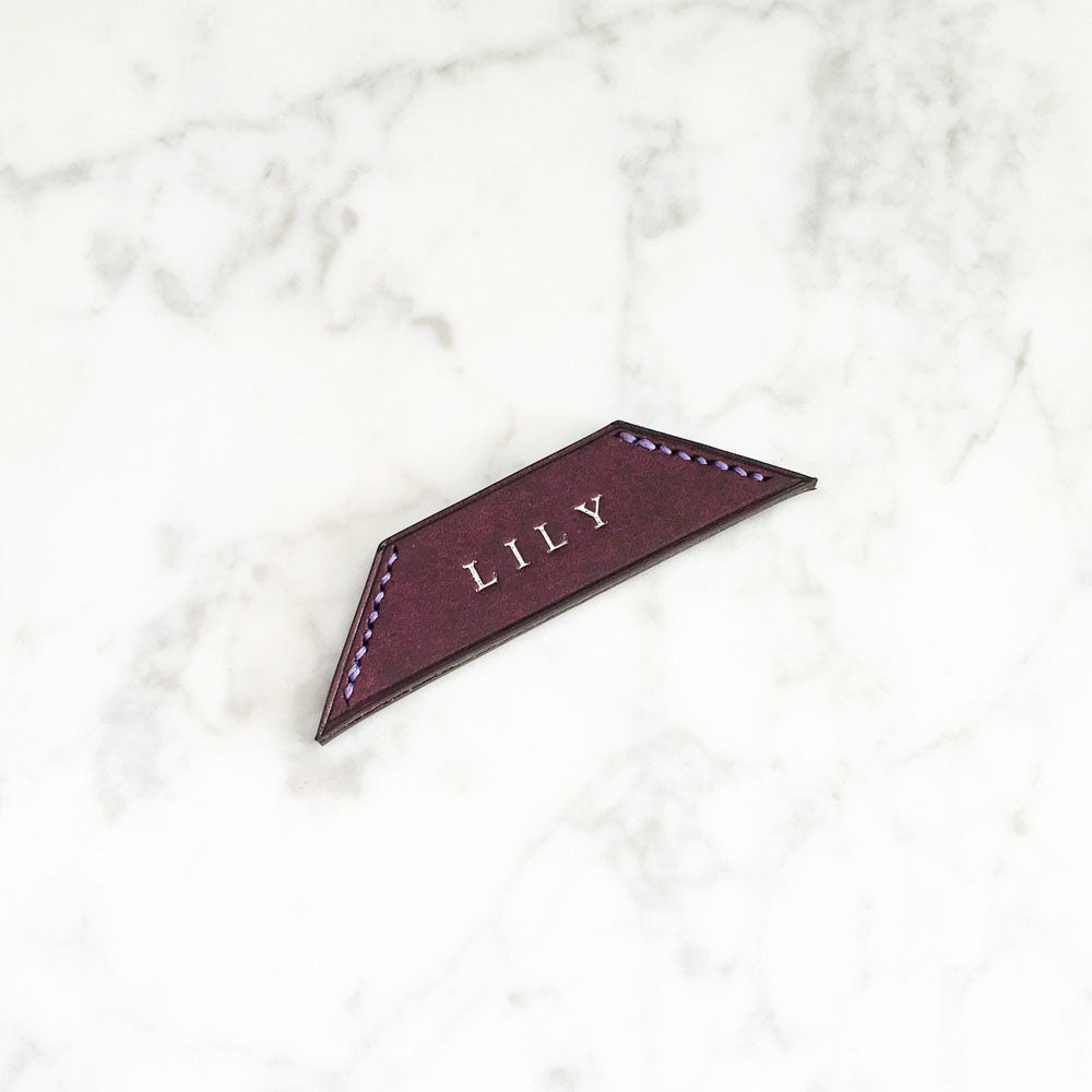 Leather Corner Bookmark